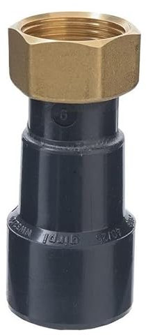 Raccord union PVC pression noir droit F 1/2 Femelle Ø 20 mm Girpi