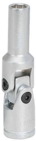 KS Tools 500.7306 - Douille articulée 6 pans pour bougie préchauffage 3/8 - 16mm - En Chrome Vanadium - En Chrome Vanadium - Finition satinée