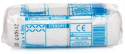 Steroplast Steroply Conforming Bandage | Pack of 1 (7.5 cm x 4m)