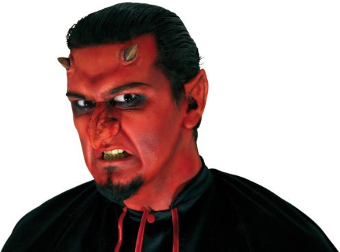 Teufelsnase - Latex-Applikation mit Hautkleber - Special-Effect Kostüm-Zubehör - Make-Up für Halloween, Karneval & Horror-Party
