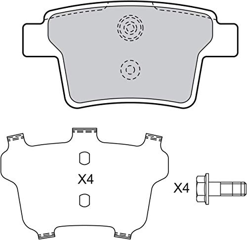 VALEO 598740 Bremsbelagsatz Scheibenfeststellbremse Bremsbelagsatz Scheibenbremse