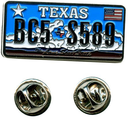 Texas Austin Autokennzeichen USA Bundesstaaten Badge Button Pin Anstecker 0607