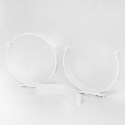 VENTILATION DUCT 100mm CLIPS 2 pcs. White .Helps to speed up installation(AZ100)