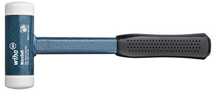 Wiha 802130 No Recoil Very Hard Soft-Faced Hammer with White Heads, Multi-Colour, 30 mm