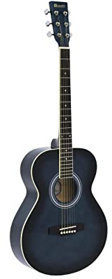 DIMAVERY AW-303 Westerngitarre blauburst | Western-Gitarre 4/4