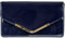 Fi9 Pochette/sac à main Cuir verni Mariage Soirée Fête - bleu - bleu marine,