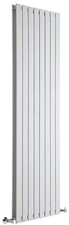 Milano Alpha White Vertical Double Flat Panel Radiator - 1780mm x 560mm
