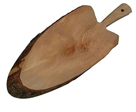 Panetta Casalinghi Tagliere in Legno di ontano con Corteccia, Beige, 48 x 20 x 2.5 cm