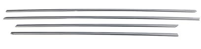OMAC Fensterleisten Zierleisten kompatibel mit BMW 1er F20 2011-2019 Edelstahl Chrom 4tlg