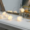 Festive Lights - 3.9m Battery Powered Rose Flower Petal Fairy String Lights – 20 Warm White LEDs on Clear Cable – Elegant Floral Lighting with Timer for Weddings, Bedrooms, Interiors & Celebrations