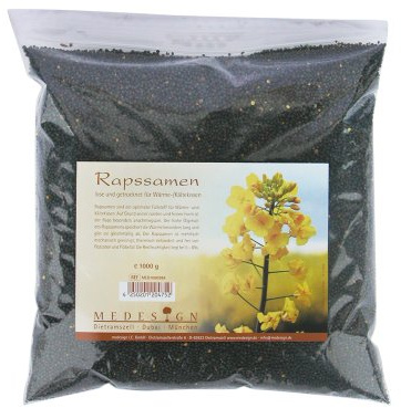 Rapssamen, lose, Nachfüllbeutel, 1kg