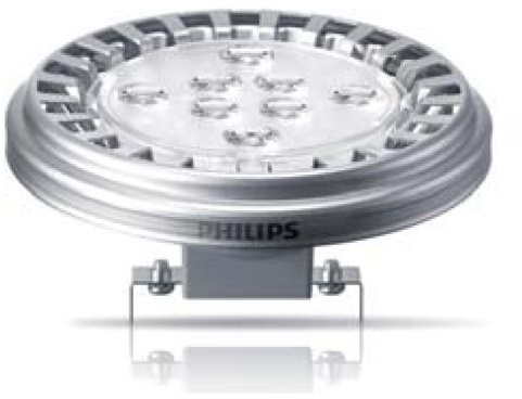 Philips Master LEDSpot LV AR111 15 W G53 Warm White LED Bulb - LED Bulbs (Warm White, Silver)