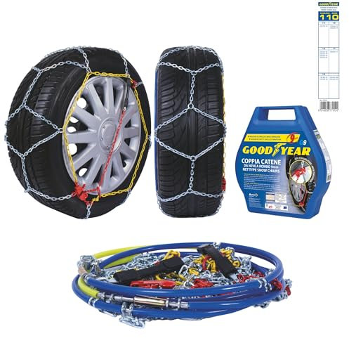 Goodyear 77912: G9 Schneeketten, 9 mm, Größe 110, Zertifizierung TUV und ÖNORM