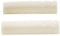 Musiclily Basic 43mm Slotted Bone Acoustic Guitar Nut Flat Bottom for 6 String Folk Guitar Taylor Martin Guitar Parts, 43x6x9.3mm (Set of 2)