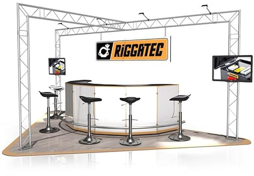 Naxpro-Truss Messestand FD 22-5 x 3 x 2,5 m (LxBxH) - 7,5 m² Aluminium Modern silver