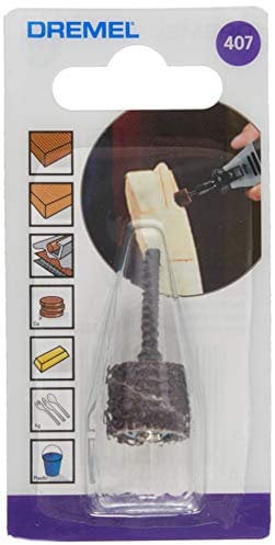 Dremel 407 Schleifband mit Schleifdorn - Zubehörsatz für Multifunktionswerkzeug mit 1 Schleifband und Schleifddorn Körnung 60 13mm, zum Formen, Reinigen, und Schleifen jeglicher Art von Materialien