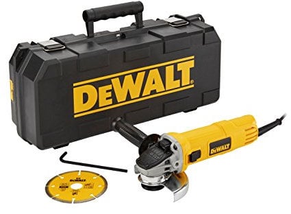 DEWALT DWE4156KD-QS Smerigliatrice angolare 900w da 115mm con disco diamantate valigetta