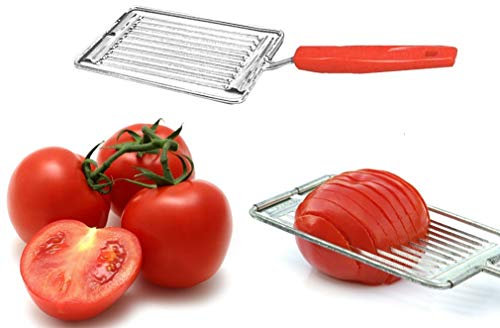Générique Coupe Tomate 10 Lames en métal chromé