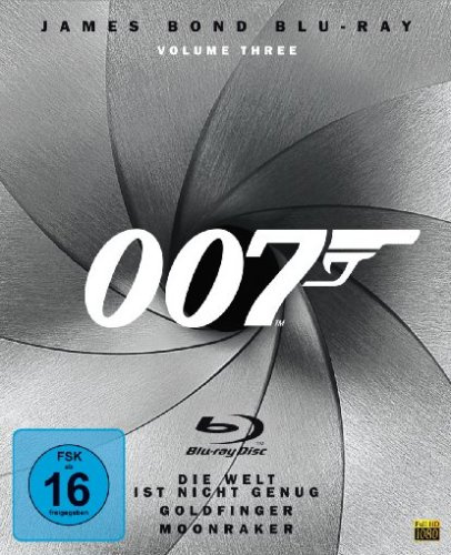James Bond - Box Vol. 3: Goldfinger/Moonraker/Die Welt genug ist nicht genug [Blu-ray]