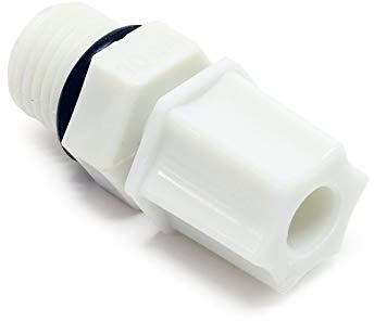 Naturewater Jaco Fitting für Schlauch 6,35 mm (1/4) und mit 13,12 mm (1/4) AG, für Trinkwasser Ultrafiltration Mikrofilter Umkehrosmose (RO)