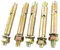 sourcing map 5 Stk. M8 x 80 mm Sechskantmutter Dehnschraube Hülsenanker
