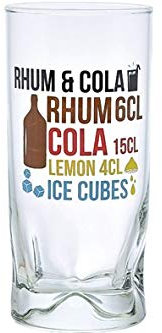 Durobor 81674 Duke - Set de 6 Bicchieri Coca Rum, 27 cl