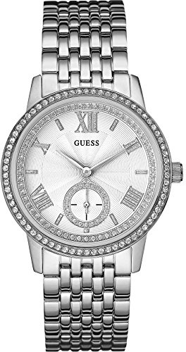 Guess Damen-Armbanduhr Ladies Dress Analog Quarz Edelstahl W0573L1