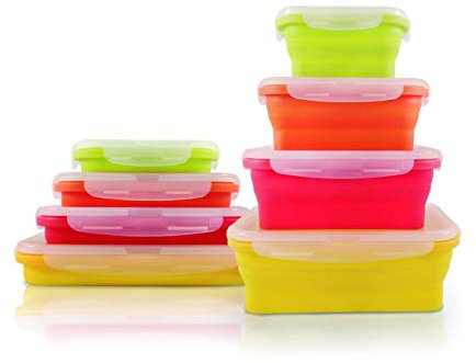 Jocca 4463 Assortiment de 4 coupelles en Silicone Pliables.