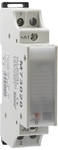 WITTKOELEKTRO Stromstoßschalter für 35mm DIN-Hutschiene, Steuerspannung 230V/50Hz, Schaltkontakt 1 Schließer, Schaltleistung 16A/250V~, 1TE