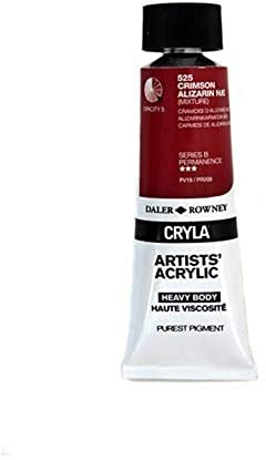 Daler Rowney Cryla Acrylic 75 ml Crimson Alizarin Hue, Professional Artists