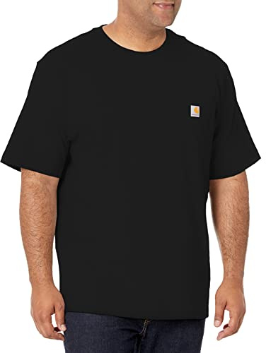 Carhartt Men's Iconic K87 Pocket T-Shirt, Black, X-Large