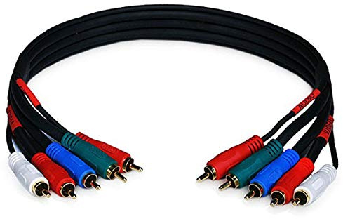 Monoprice 105355 0.45m 5 x RCA 5 x RCA Nero cavo video e componente (YPbPr)