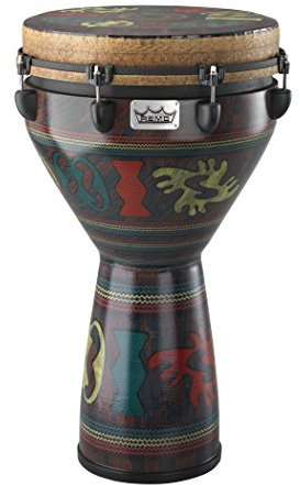Remo DJ-0014-24 Mondo Djembe Drum - Adinkra, 35,6 cm
