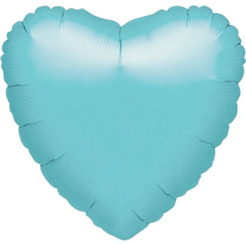 Robin Egg Blue Decorator Heart Standard XL Foil Balloons S15