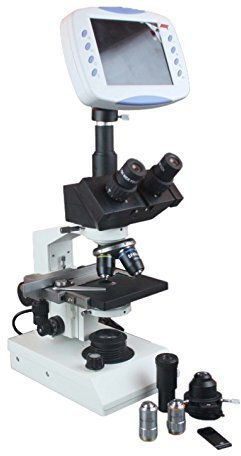 Radical Trinocular Microscope W Phase Contrast 6 Lcd Display Built In Camera And Storage
