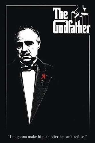 Close Up The Godfather - Der Pate Poster (61 cm x 91,5 cm) + 1 Traumstrand Poster Insel Bora Bora zusätzlich