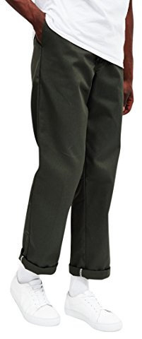 Dickies Men's Original 874 Work Utility Pants, Olive Green, 34W / 32L