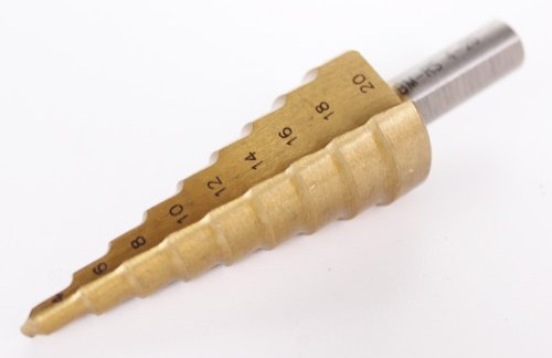 HSS TIN Stufenbohrer Metallbohrer Bohren Bohrer Metall Edelstahl VA 4-20 mm Gr 2