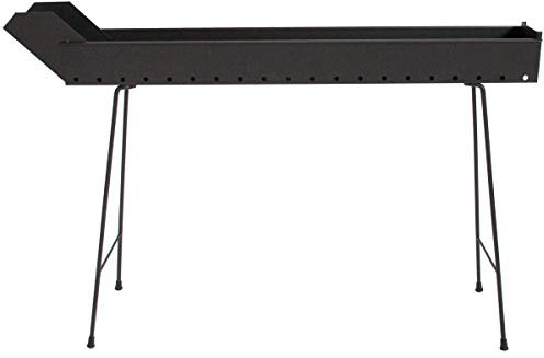 Cruccolini BA15 Barbecue Arrosticini a Carbone, Nero, 113x13x76 cm