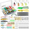PLUSINNO® 102-teilige Kunstköder Set inklusive Stickbait,Wobbler,Würmer,Jighaken,Frösche,Blinker und Weitere Zubehörteile