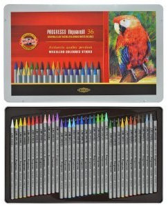 36 Aquarellstifte Vollminen Aquarell Farbstifte PROGRESSO von KOH-I-NOOR Buntstifte Zeichenstifte