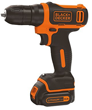 BLACK+DECKER BDCD12 Taladro atornillador a batería 10.8 V litio 26Nm (incluye batería litio 10.8 V 1.5 Ah)