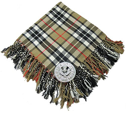 Tartanista - Fly plaid avec broche - homme - pour kilt - Thompson - 110 x 110 cm
