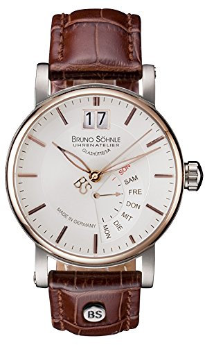 Bruno Söhnle Herrenuhr Analog Quarz mit Lederarmband – 17-63073-245