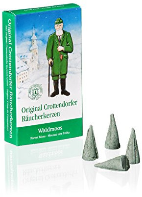Original Crottendorfer - Räucherkerzen - Duft: Waldmoos - Menge: 24 Stück - Größe: M - Made in Germany
