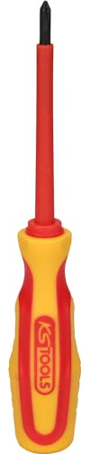 KS Tools ERGOTORQUE VDE PH-Schraubendreher, PH1, auf Hänger