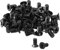 sourcing map 50pcs Festplatten Schrauben, M3 x 4.7mm HDD SSD Kreuz Schrauben PC Computer Schrauben Ersatzteil für Laptop Festplatte, Schwarz