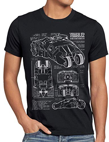 style3 Tumbler Herren T-Shirt Blaupause Gotham