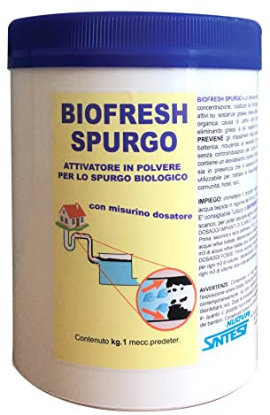 BIOFRESH SPURGO kg.1 attivatore in polvere per lo spurgo biologico