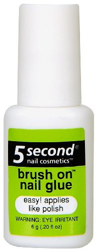 5 Second Brush On Nail Glue 0.2 oz by 5 Second